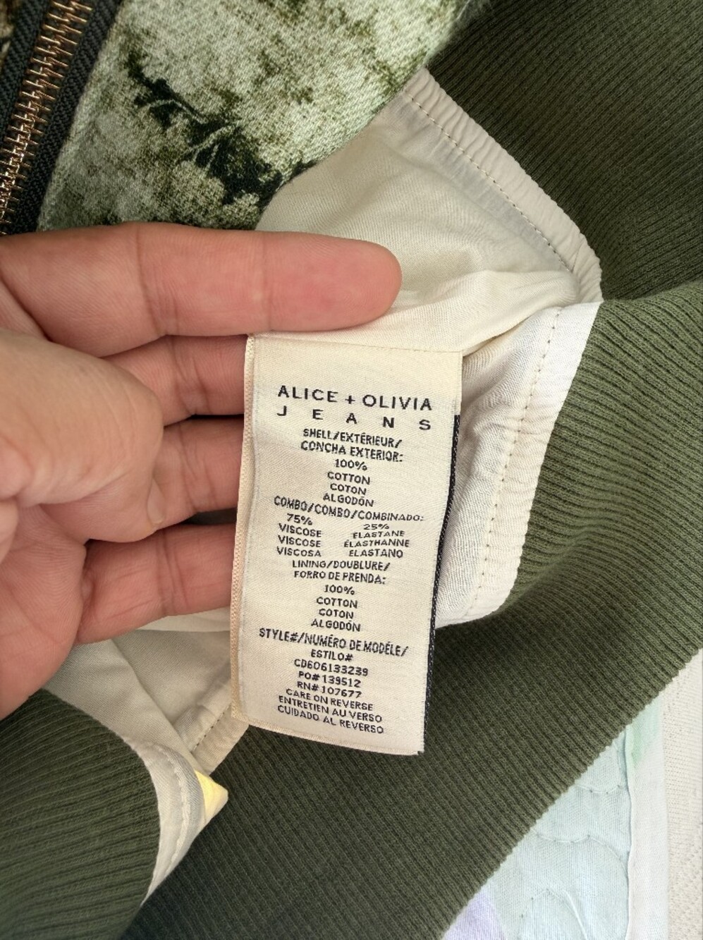 Alice + Olivia WILLARD DENIM AVIATOR JACKET - Picture 14 of 15